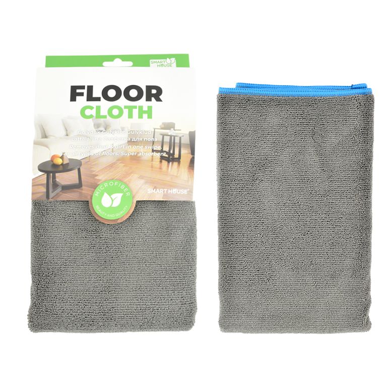 Салфетка SH для мытья полов Clean floor (серый) 50х60см.(NEW)