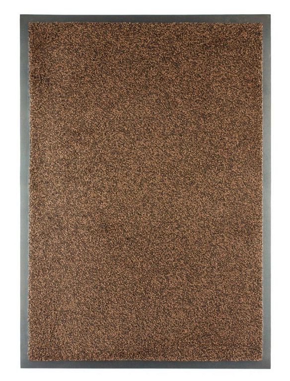 Ковер ворсовый Kleen-Tex на резиновой основе Entrance Brown (черно-коричневый) 60*85 
