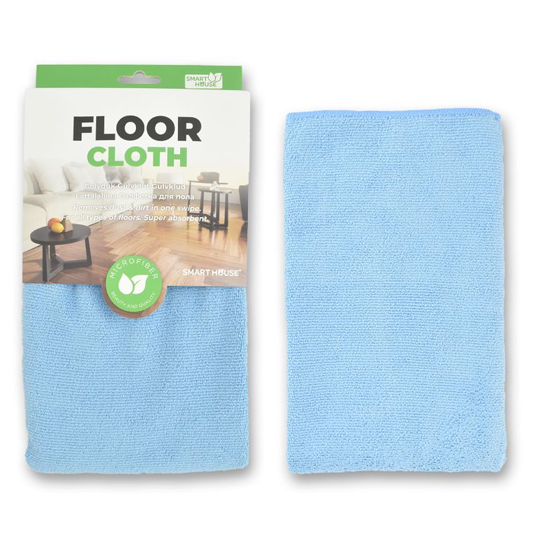 Салфетка SH для мытья полов Clean floor (голубой) 50х60см.(NEW)